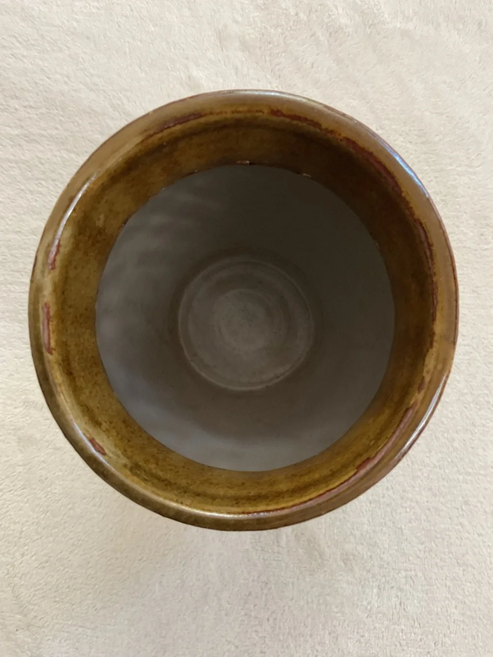 Vintage Signed Studio Pottery Pierced Art Vase Handmade Ceramic 8” Brutalist